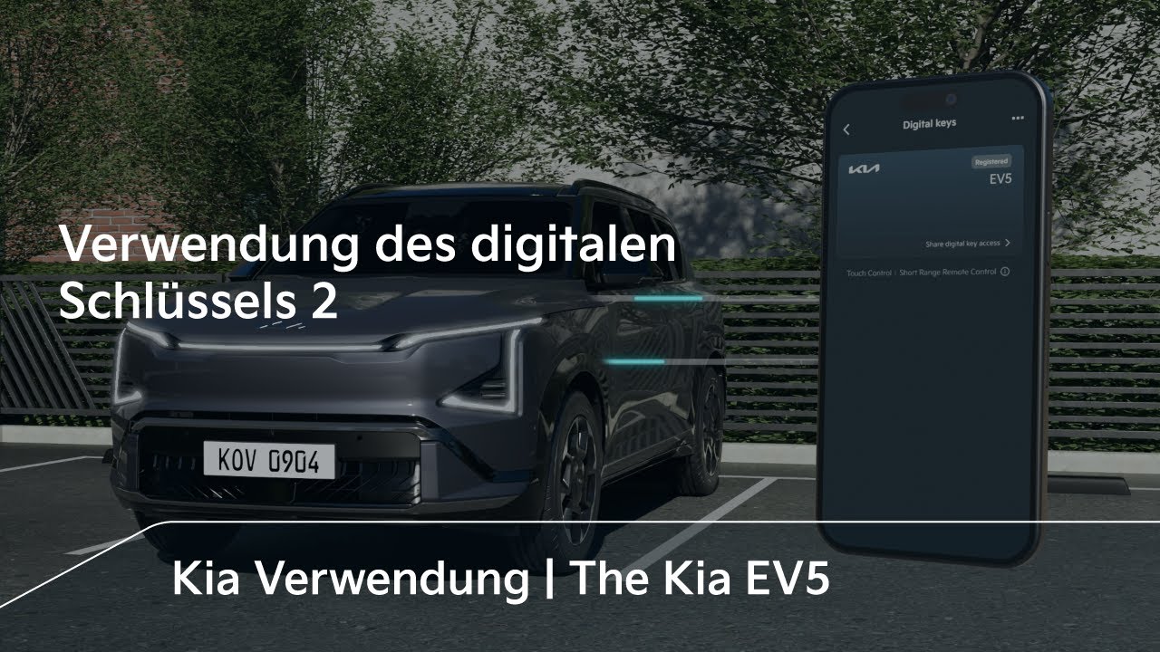 Verwendung des digitalen Schlüssels 2｜The Kia EV5