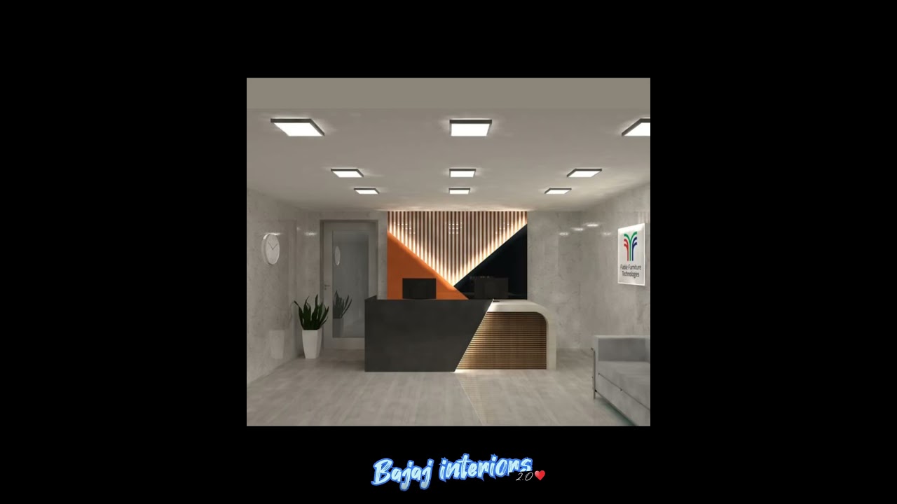 Modern Reception Area Design for Hotel and Office&hearts;️ #youtubeshorts#shorts#viral #subscribe #ytshorts
