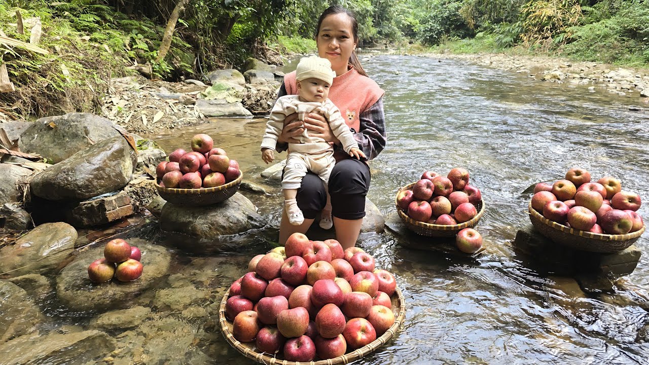 Making Apple Cake and Homemade Apple Syrup | Traditional Countryside Cooking