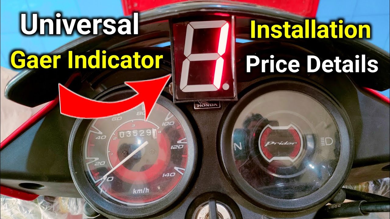 How To Install Universal Gear Indicator On Honda Bike
