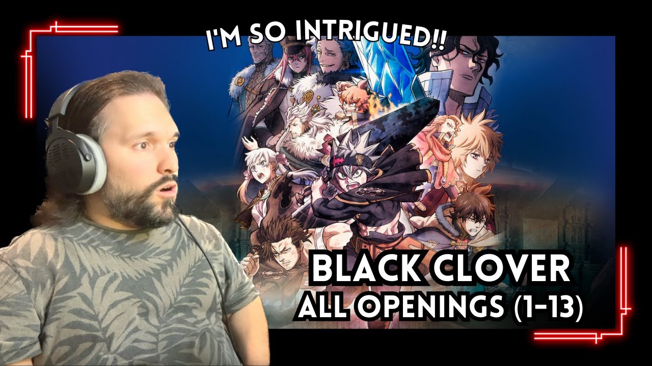 EDM Producer Reacts To Black Clover ALL Openings (1-13)