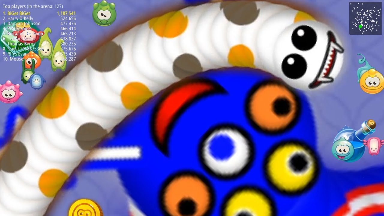 WormsZone.io Best Pro Slither Snake Top 01 /World Record Epic WormsZoneio Gameplay Moments #83