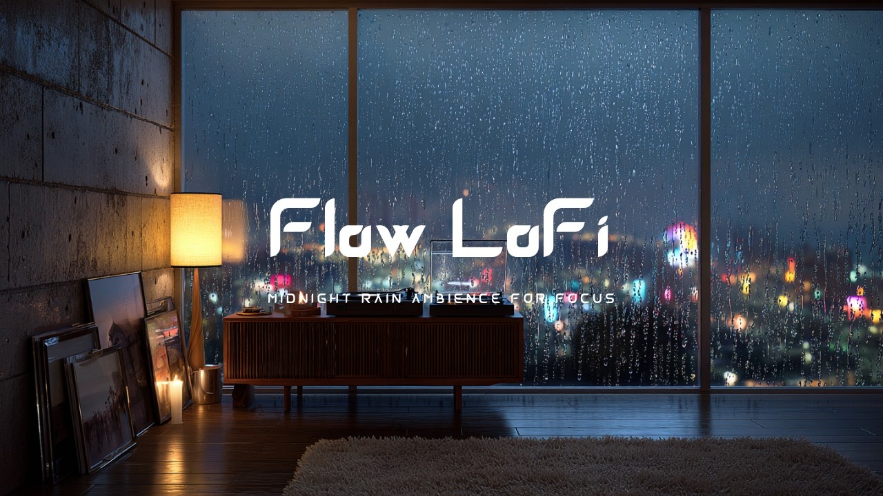 Urban Rain Lofi 🌧️ Non-Distracting Focus Music for Work & Study