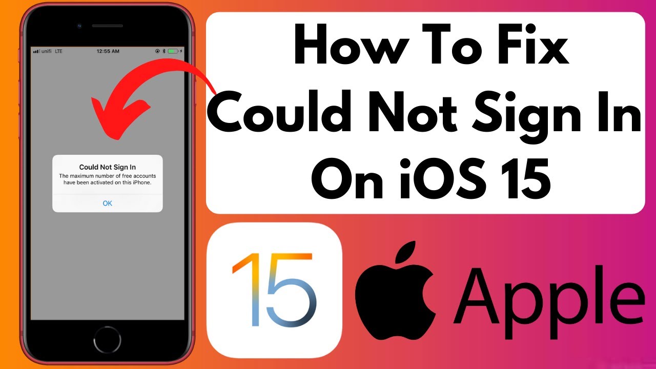 How To Fix Could Not Sign In Apple ID On iOS 15 | Fix Apple ID Try Signing In Again