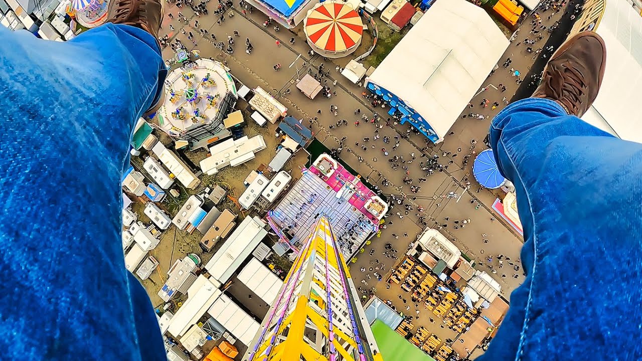 Hangover The Wiesn Tower (Schneider) - Onride POV - Oktoberfest München 2022 | Freefall Tower