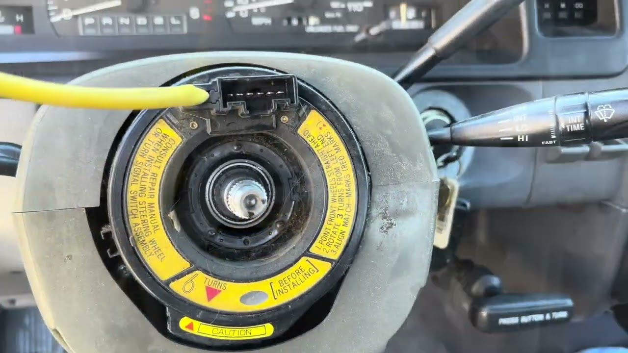 1993-1998 Toyota T100 Clock spring replacement