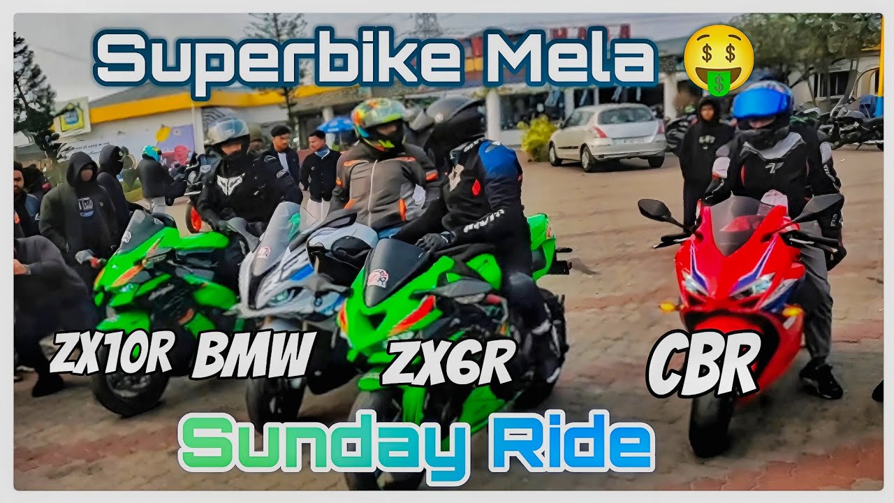 Sunday Ride|| Azad Hind Dhabba|| Superbike Mela Zx10r😍 BMW Ducati CBR @bikerbubai09 