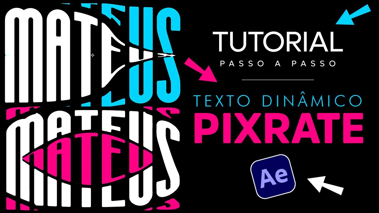 TUTORIAL DE TEXTO DINÂMICO PIXRATE NO AFTER EFFECTS  | Para Designers e Motion Designers