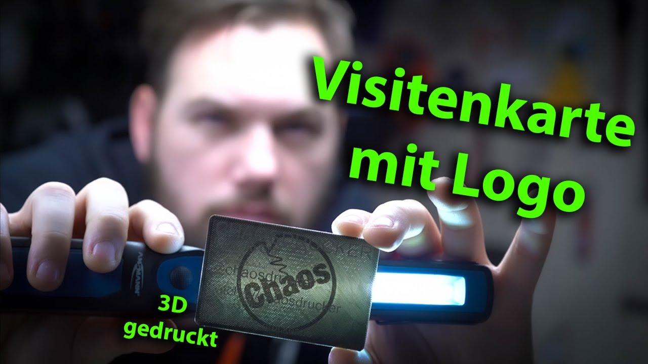 3D gedruckte Visitenkarte