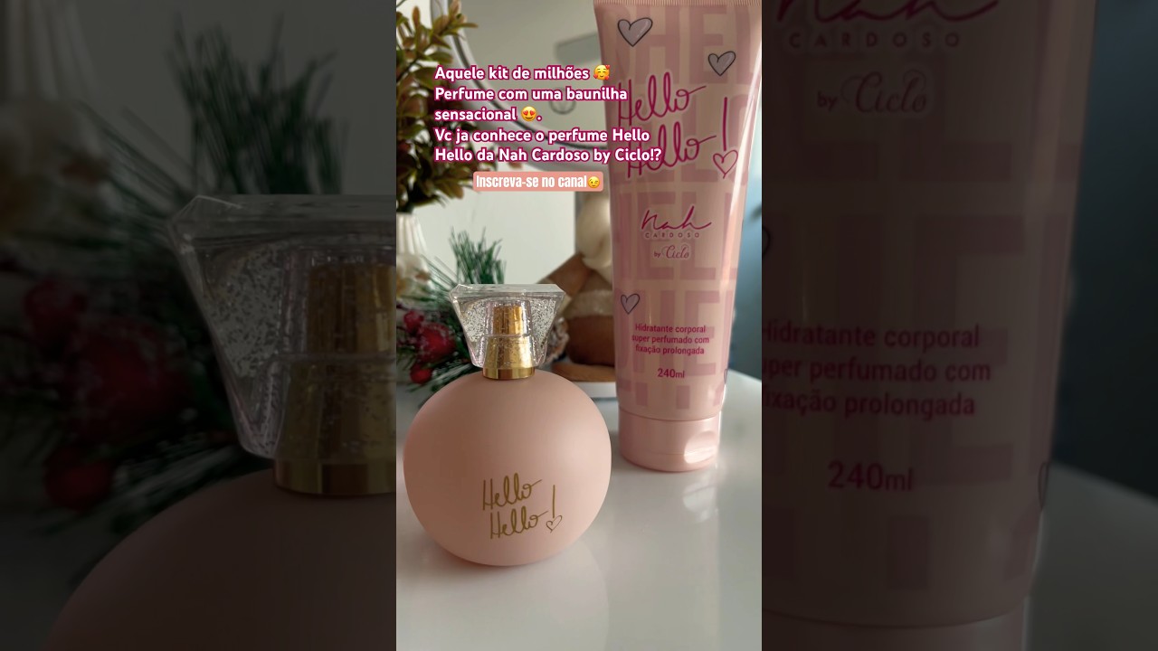 Hello Hello Nah Cardoso by Ciclo! Perfume docinho chique &eacute; ele🥰.