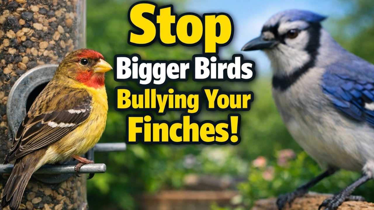 Preventing Finches From Being Bullied by Larger Birds