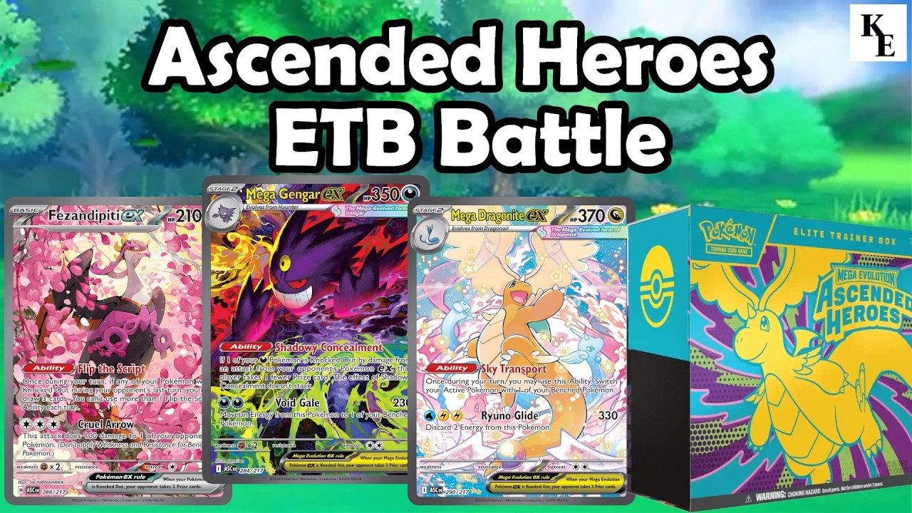 2x Ascended Heroes  - ETB Battle  - Pokemon Opening