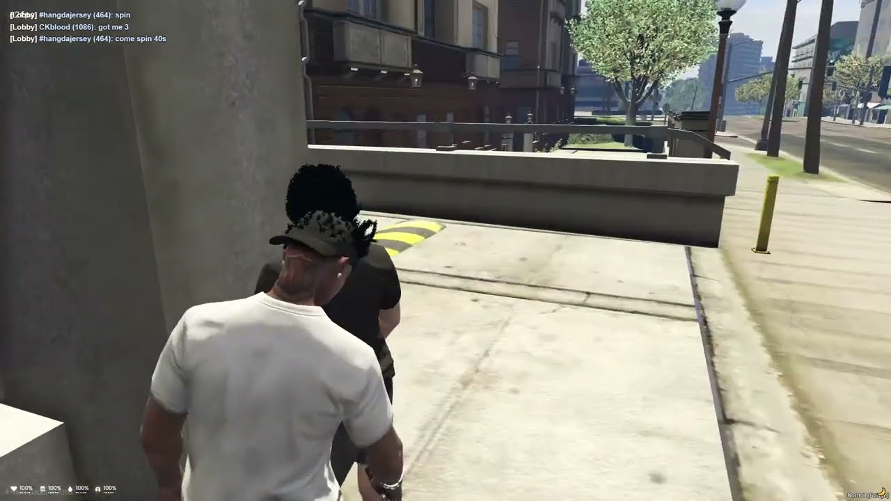 I crashed out with a Glock 17 tan in gta rp