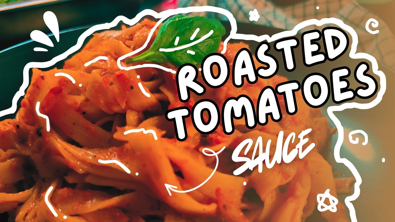Roasted Tomato Garlic Sauce | Viral & Free (but Gluten-Free) EP.1 | Silent Cooking & Cozy Pasta