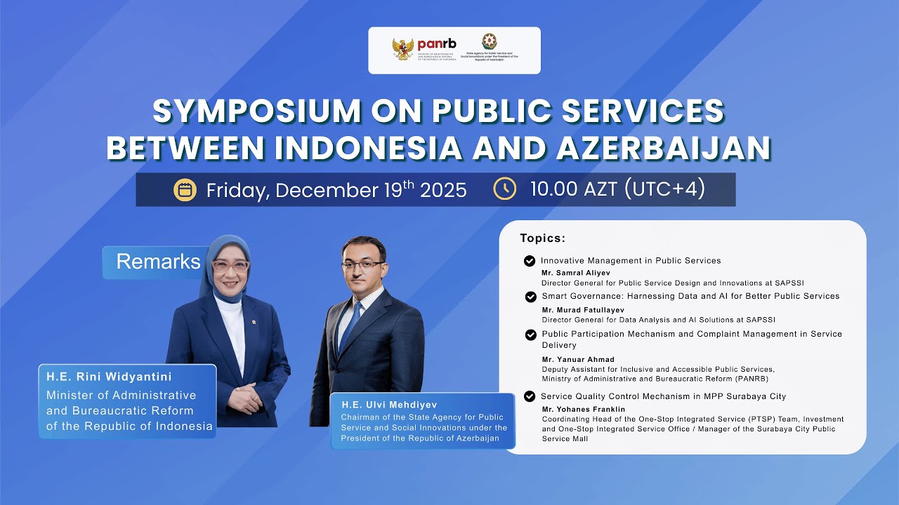 Symposium on Public Services Between Indonesia and Azerbaijan