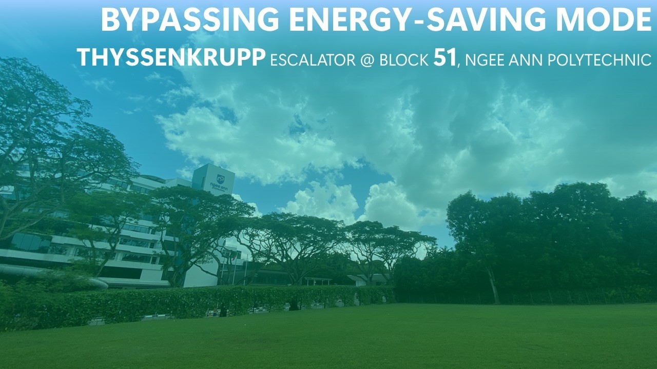 BYPASSING ENERGY-SAVING MODE ON A TKE VELINO ESCALATOR @ BLOCK 51 NGEE ANN POLYTECHNIC