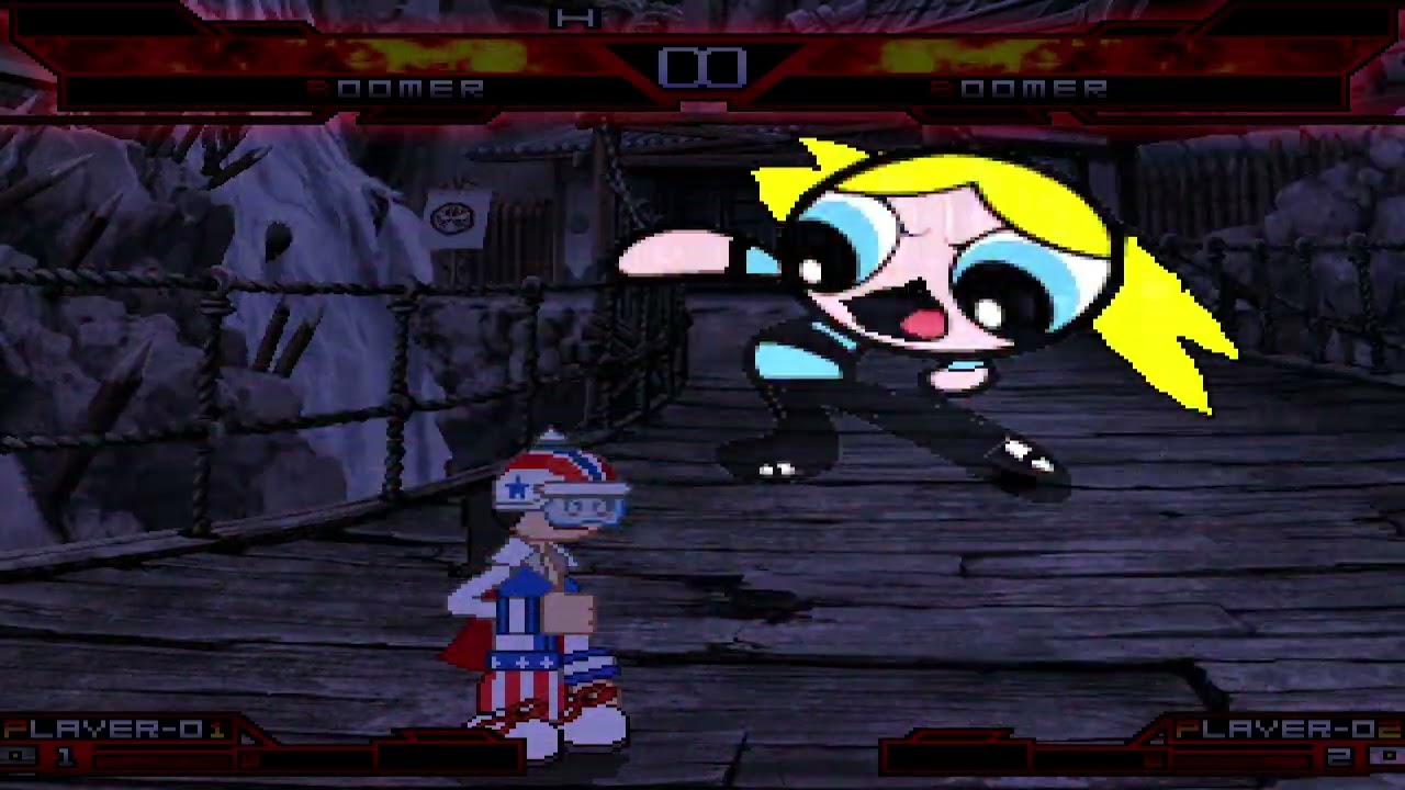 KOF MUGEN Boomer (Flipline Studios) by Cameron Springer vs Boomer by Red Buttercup