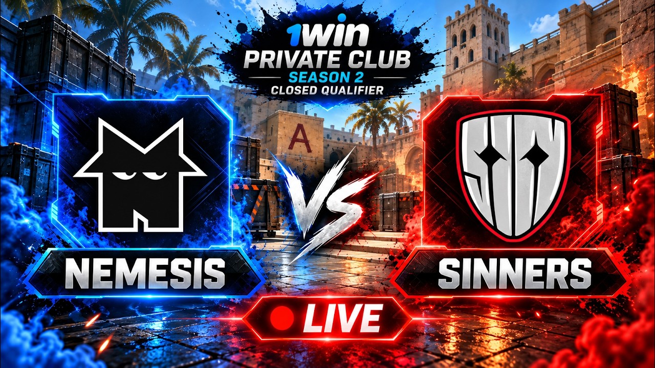 SINNERS [1-1] Nemesis | 1win Private Club Season 2 Closed Qualifier | CS2 LIVE