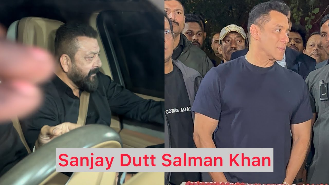 Sanjay Dutt Came To Wish Salman khan On His 60th Birthday Came At Farm House in Mumbai 