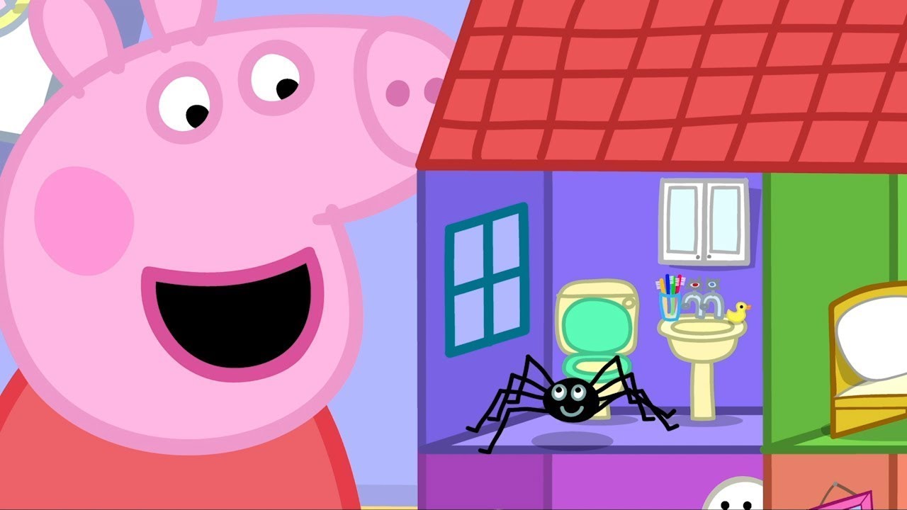 Peppa Pig Finds A Spider!