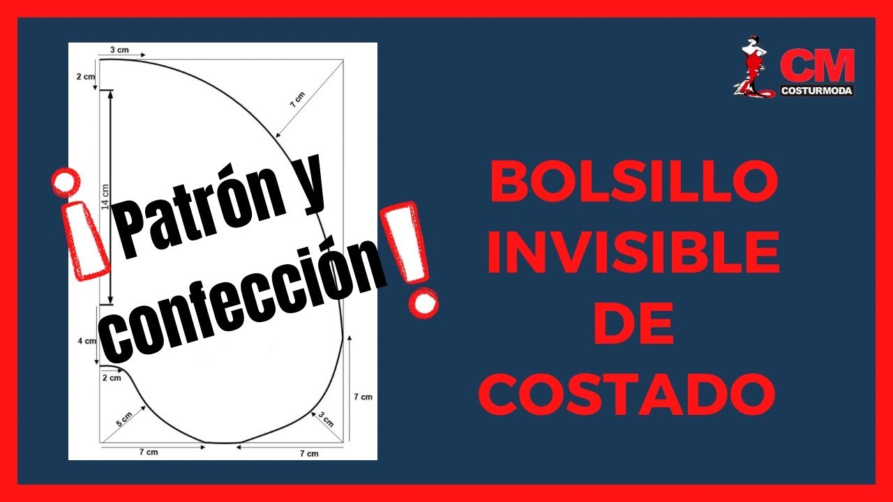 2 en 1 | 👉C&oacute;mo HACER un BOLSILLO b&aacute;sico INVISIBLE de COSTADO❗️