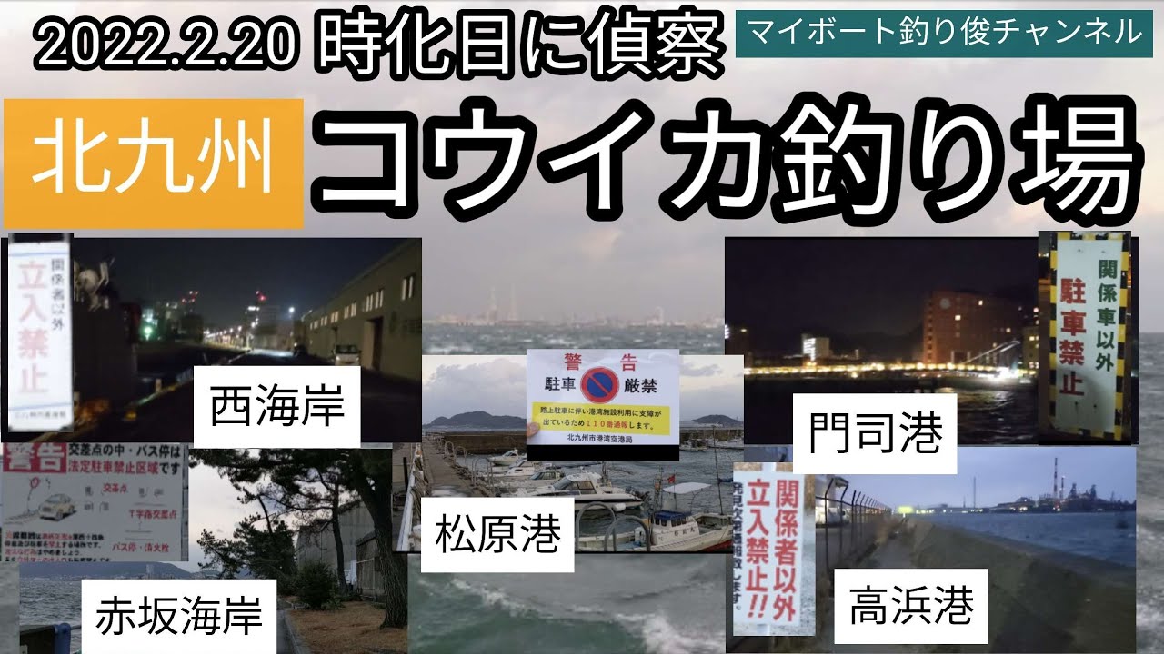 【vol.16】時化日(2022.2.20)に北九州コウイカ釣り場を徘徊してきた。