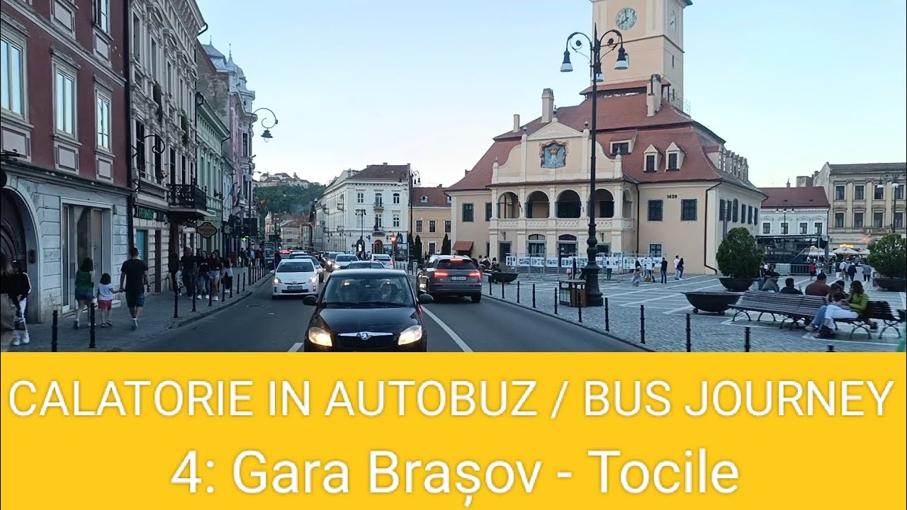 🇷🇴 BUS JOURNEY (TIMELAPSE) | RATBV Brașov 4: Gara Brașov ➔ Tocile