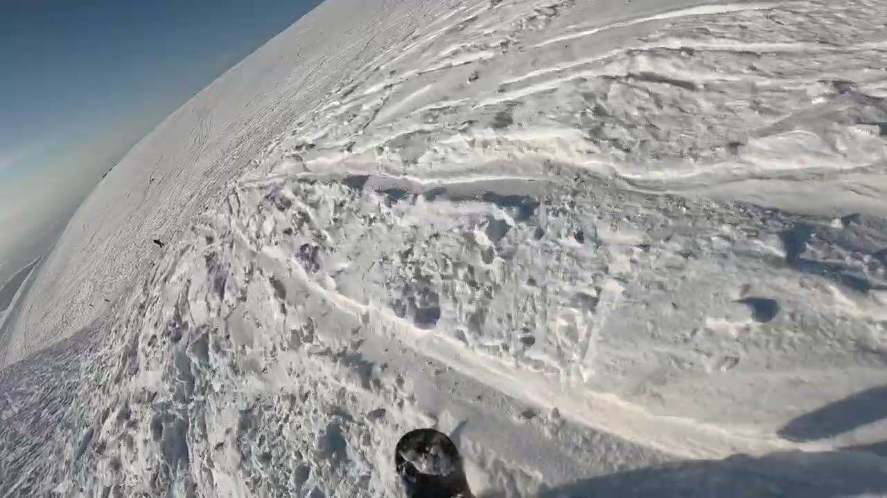 Snowboarding. Freeride between track 3 and 6 [Big wood] (25.02.2026)