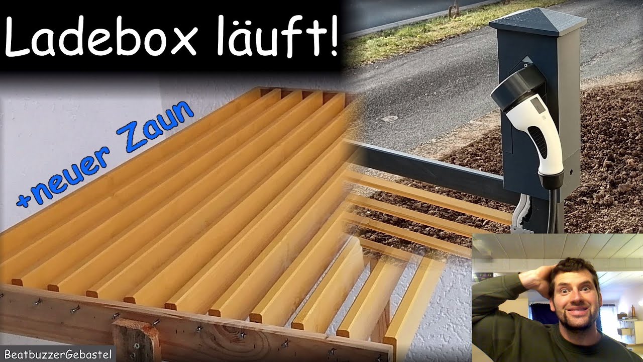 Ladebox Installation und neuer Zaun - neue Ladezone