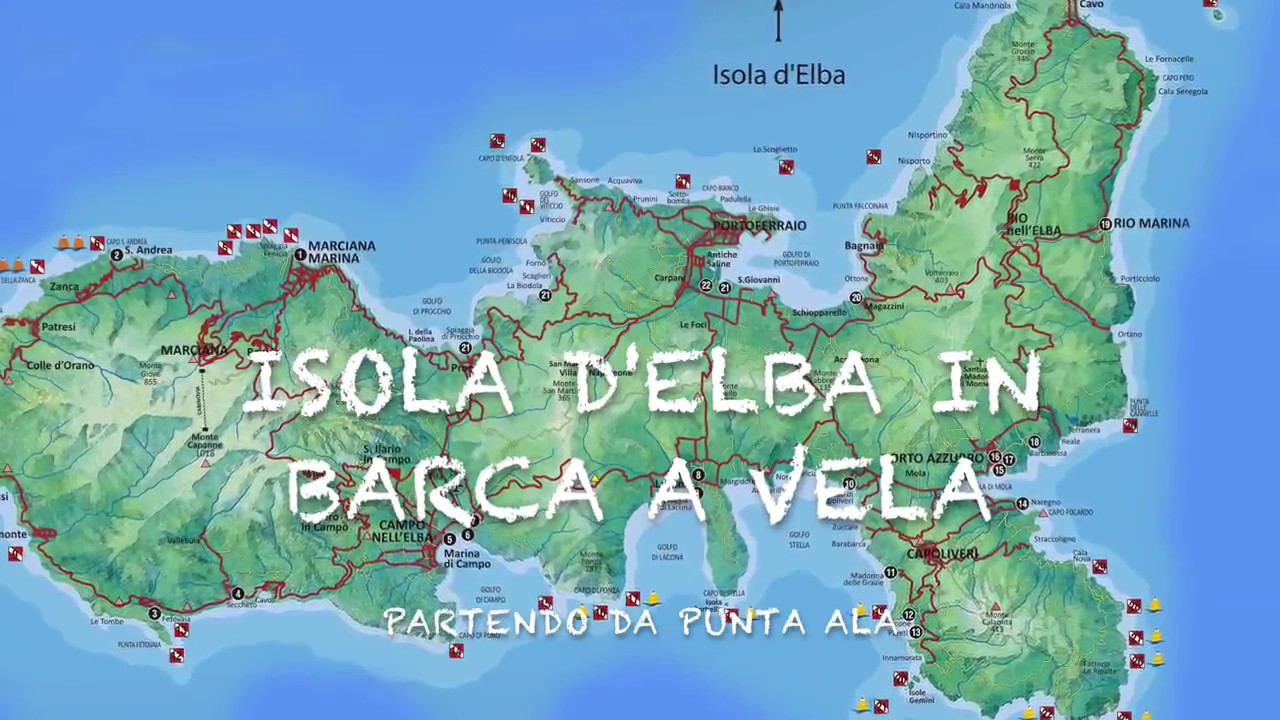 Isola d'Elba in barca a vela.