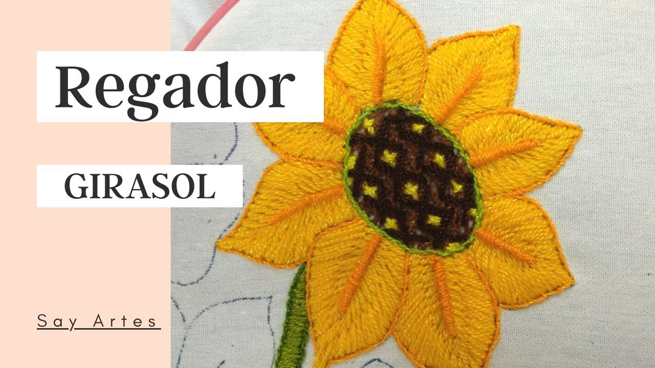 73 - Girasol - Regador con flores | Say Artes