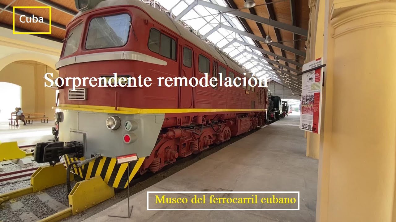 Unión Ferrocarriles de Cuba. Locomotoras a vapor. Museo del tren.