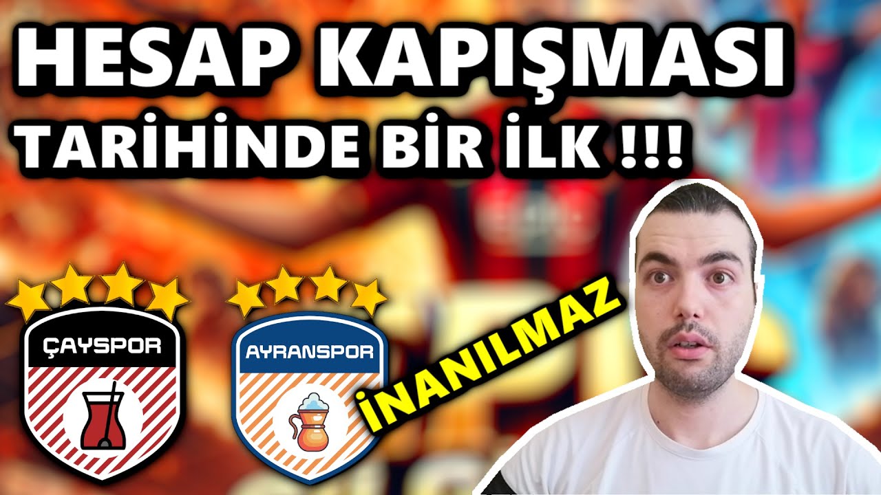 HESAP KAPIŞMASI TARİHİNDE BİR İLK 😲 TARİHE GEÇEN KAPIŞMA 🎯eFootball 2025 Mobile Çayspor vs Ayranspor