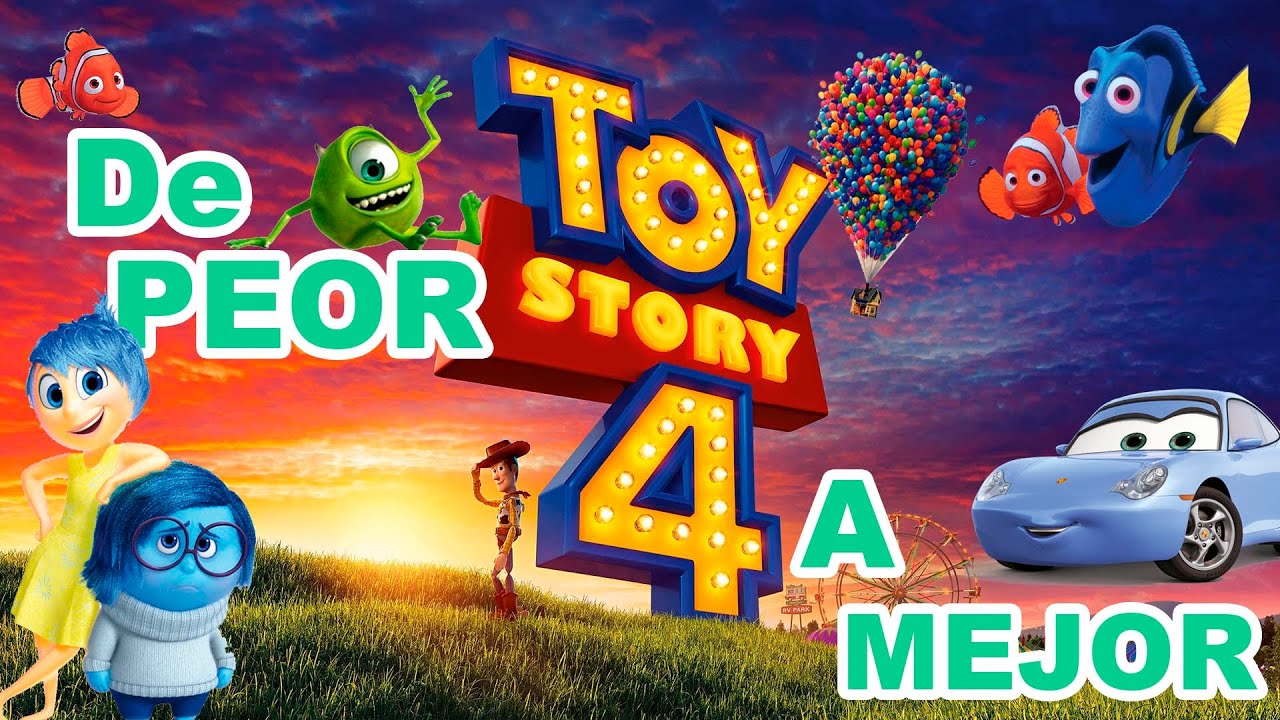 Películas de Pixar de PEOR a MEJOR