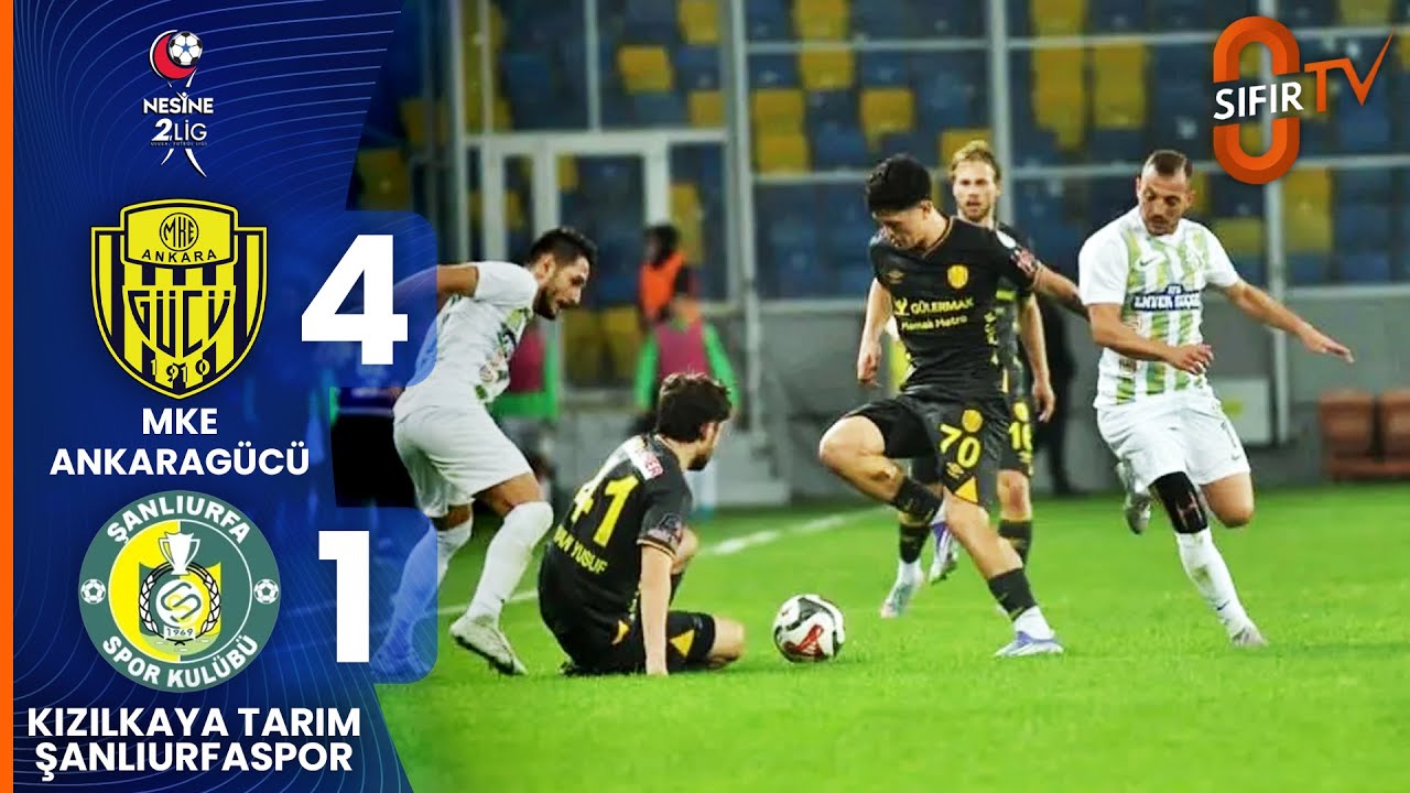MKE Ankarag&uuml;c&uuml; (4 - 1)  Kızılkaya Tarım Şanlıurfaspor | Ma&ccedil; &Ouml;zet