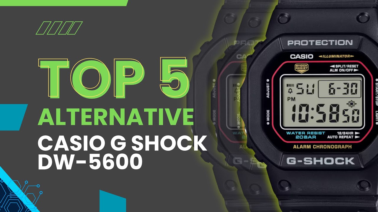 5 REKOMENDASI JAM TANGAN MURAH HOMAGE CASIO G SHOCK DW-5600 HARGA DI BAWAH 200K