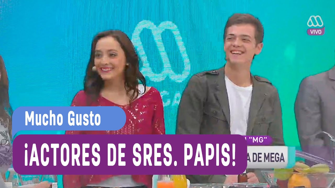 Simón Pesutic y Fran Walker actores Sres. Papis visitan al panel - Mucho Gusto 2016