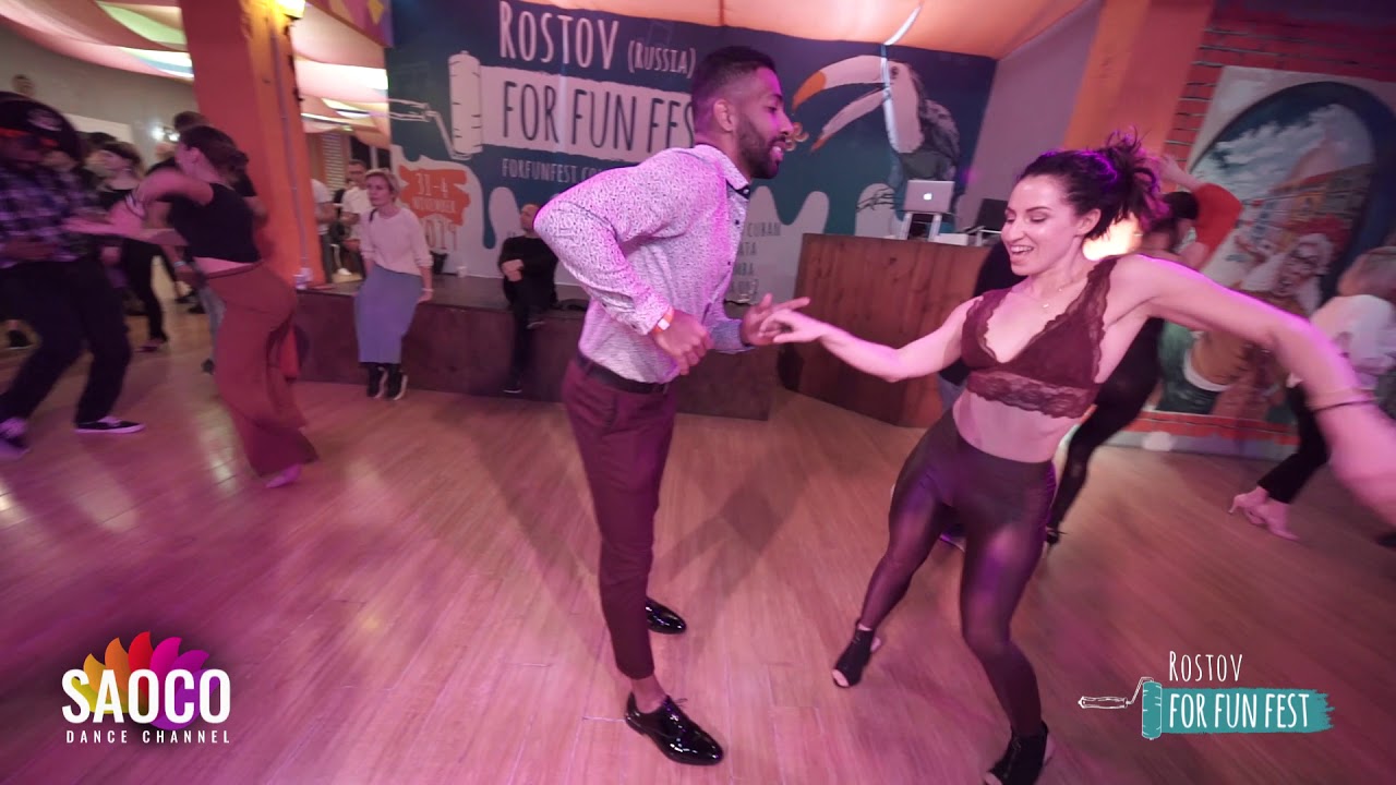 Alain Rueda and Katerina Mik Salsa Dancing at Rostov For Fun Fest (Russia), Friday 01.11.2019