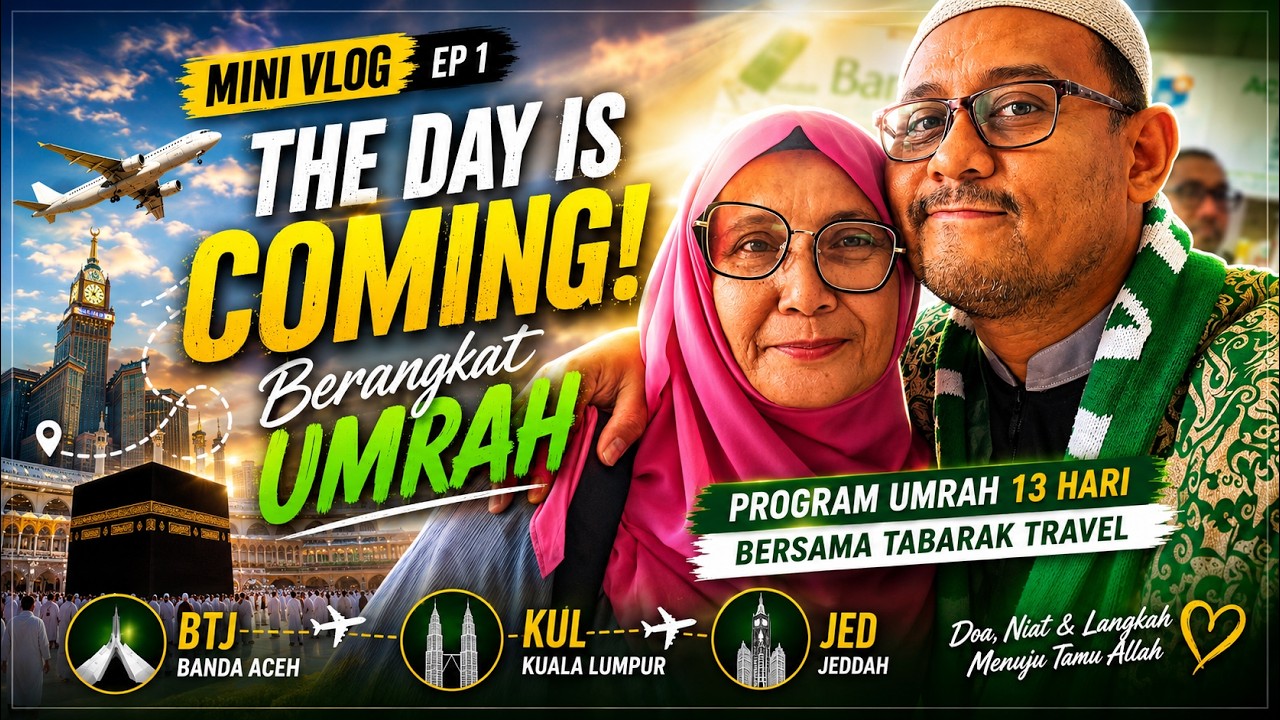 Umrah Vlog Ep 1 : Flight From Banda Aceh (BTJ) Via Kuala Lumpur (KUL) Destination To Jeddah (JED).