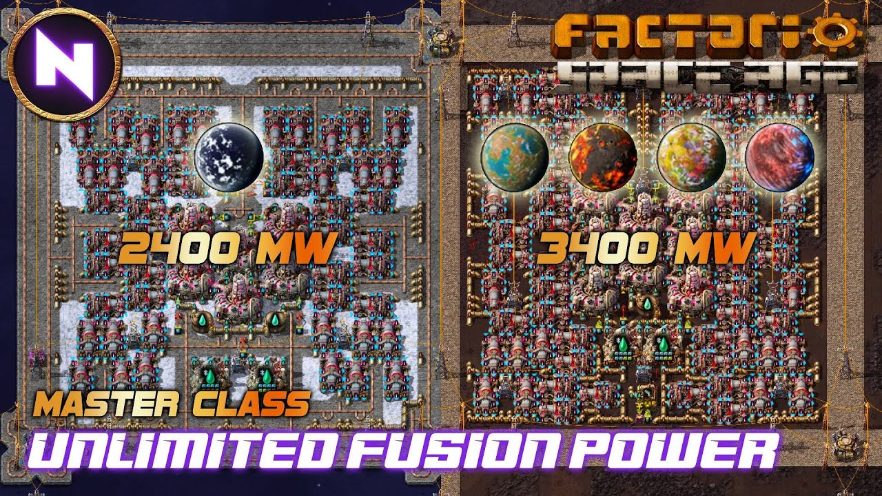 UNLIMITED POWER; Perfect Fusion Power For All Planets | Factorio Space Age MASTER CLASS