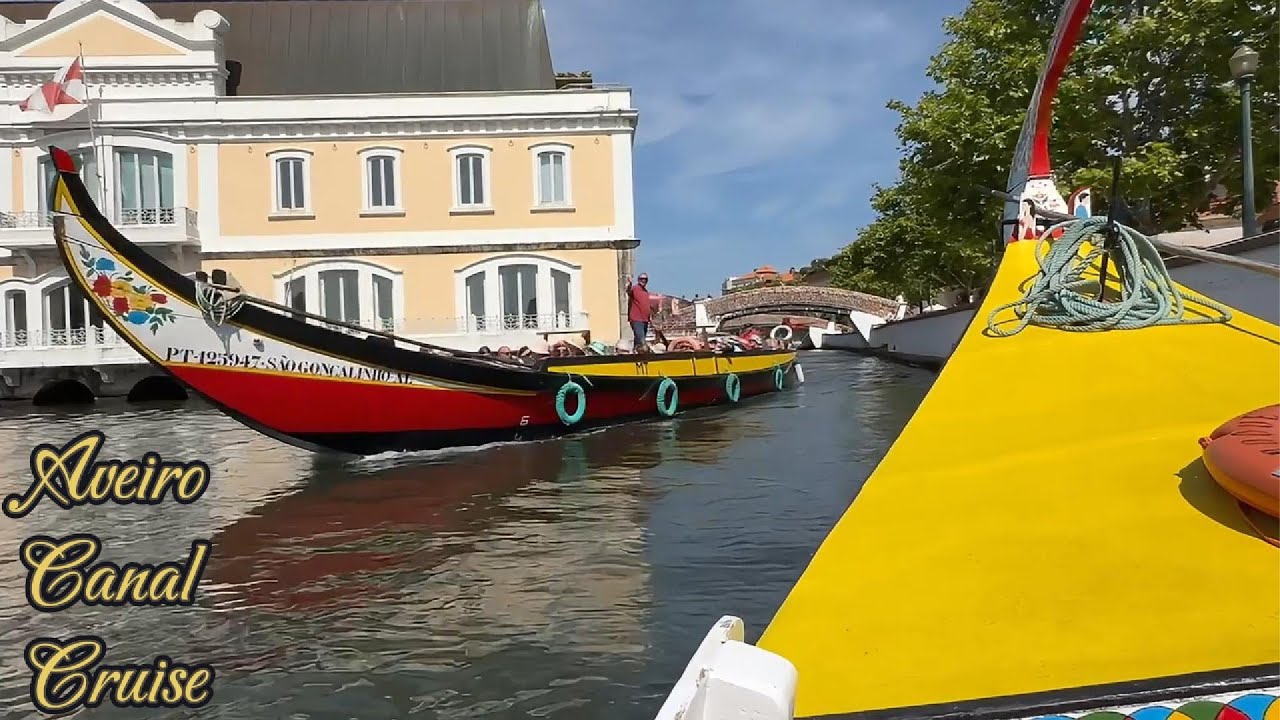 Aveiro, Portugal enjoying a canal cruise