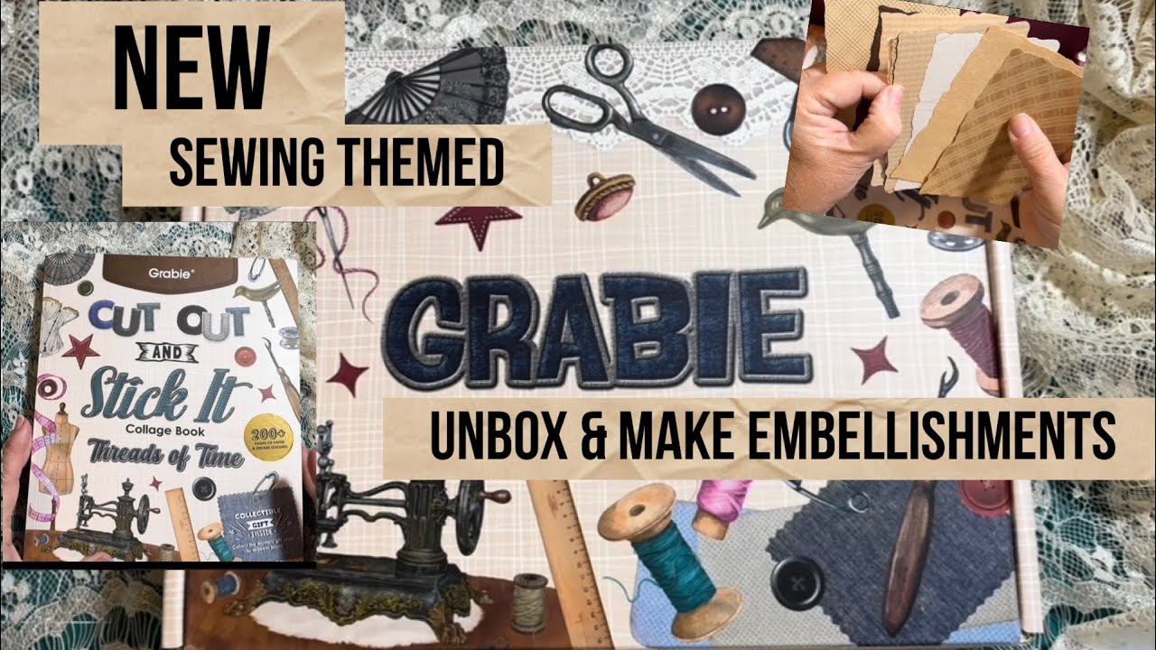 NEWest GRABIE Box Sewing theme & starting a Journal with it! Special grabie code 15% off below 