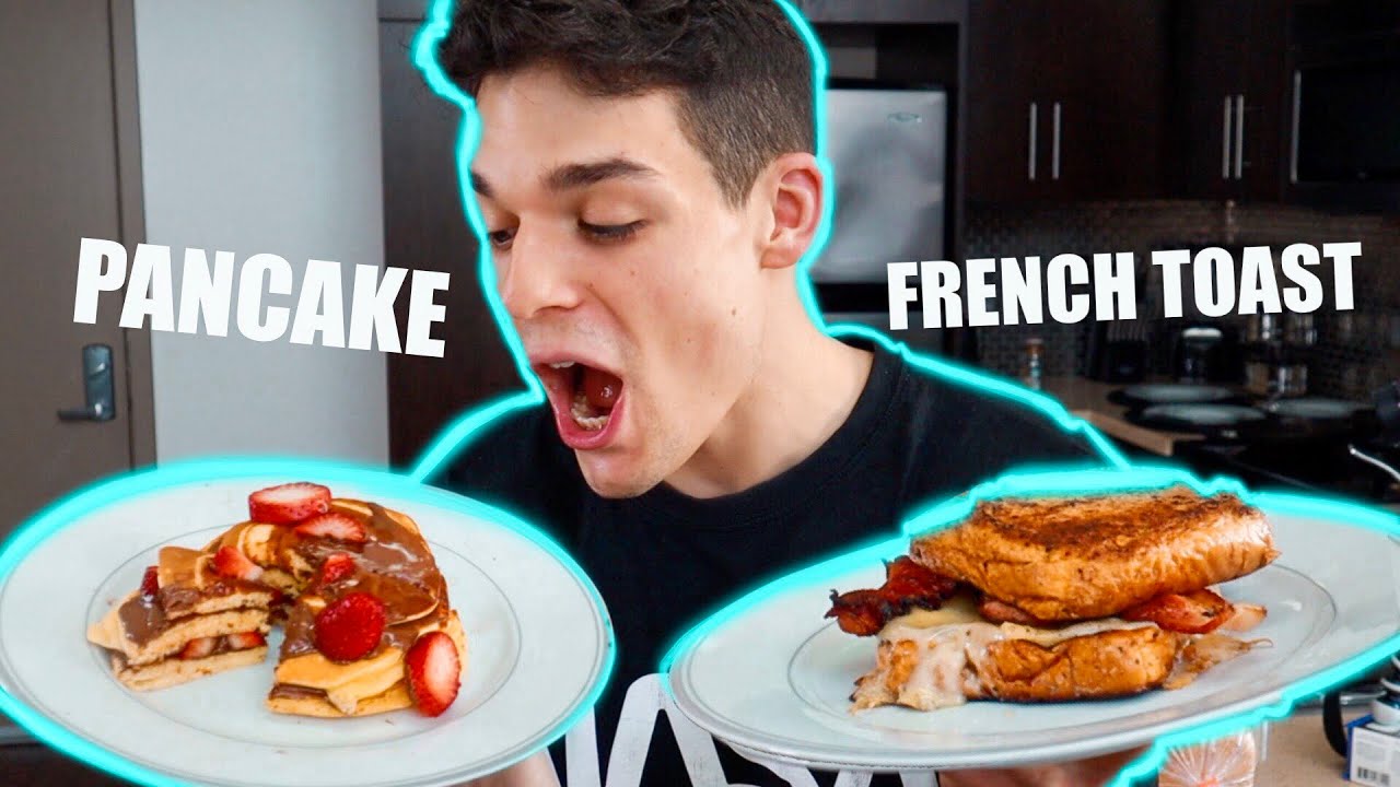 PREPARO UNA TIPICA COLAZIONE AMERICANA A LOS ANGELES 🥞🥓 | Riccardo Benedetti