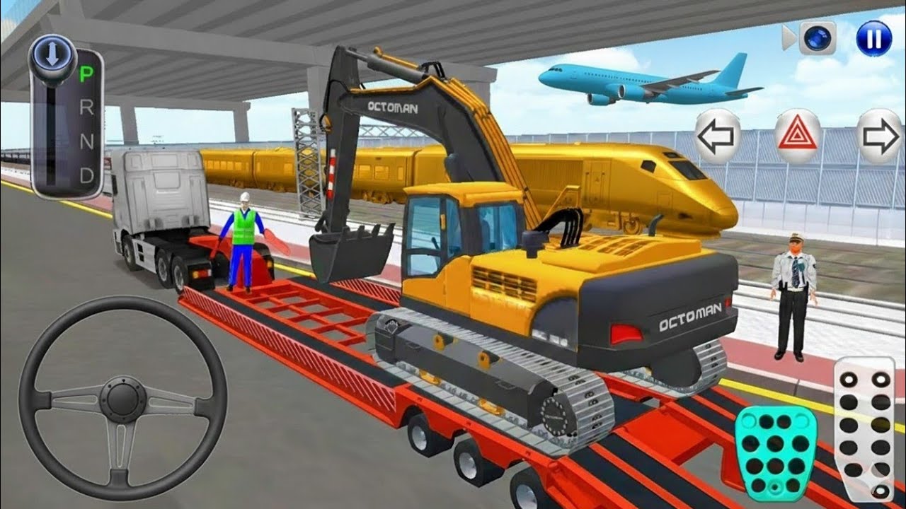 New Excavator Repairing at Auto Repair Garage - 3D Driving class 2026- Android Gameplay- truck Game