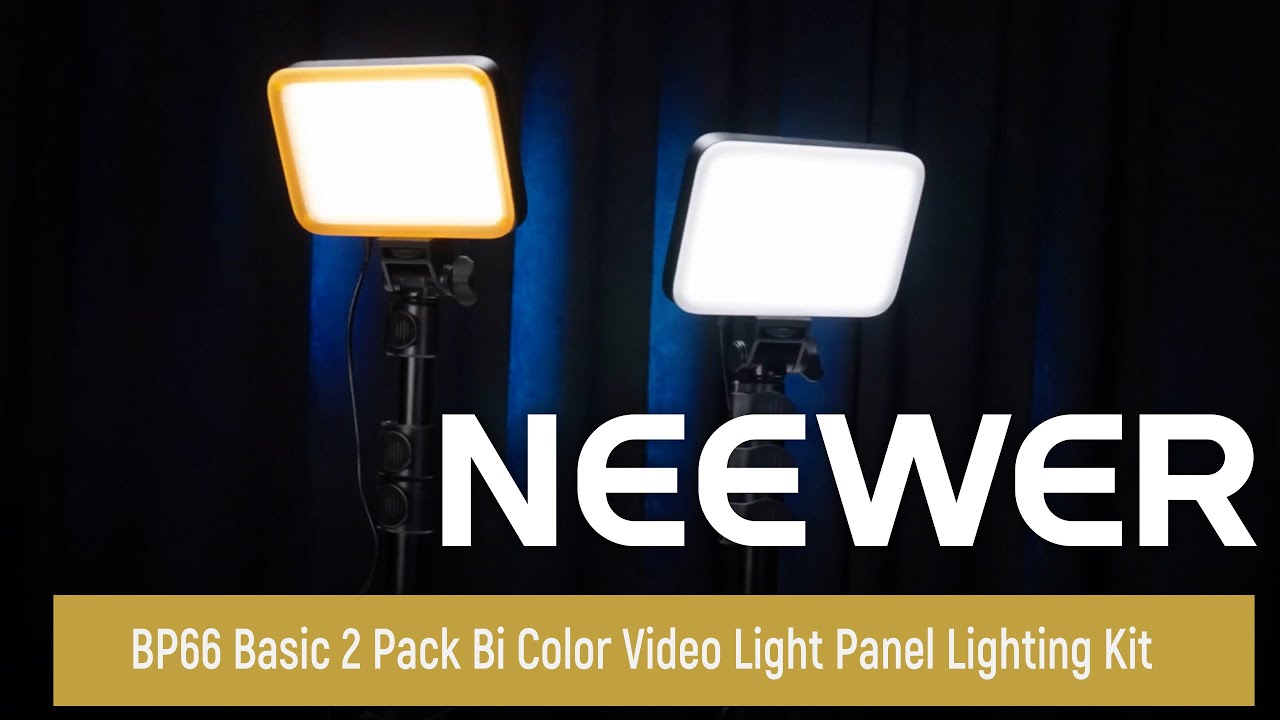 Introducing the NEEWER BP66 Basic 2 Pack Bi Color Video Light Panel Lighting Kit