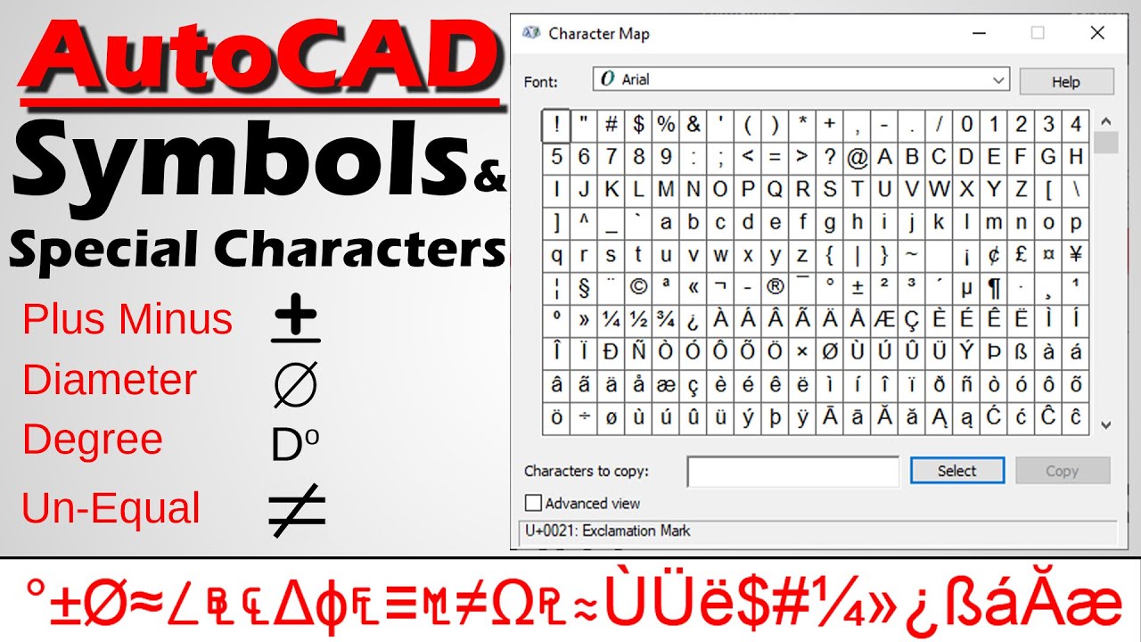 #44 | Symbols & Special Characters AutoCAD | Plus Minus | Diameter | Degree symbol [deepakverma]