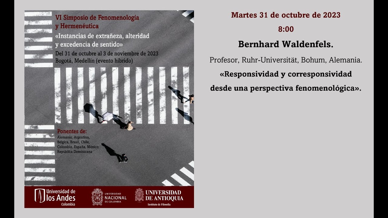 Bernhard Waldenfels: Responsividad y corresponsividad desde una perspectiva fenomenológica