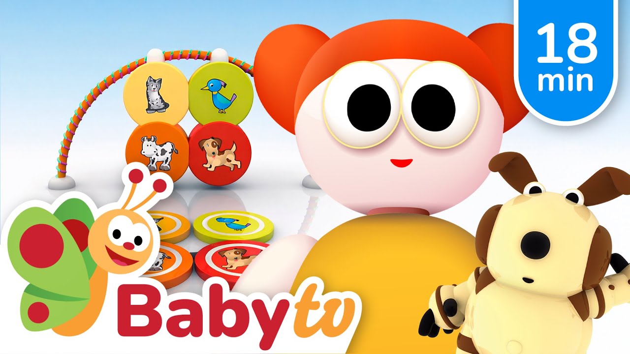 Hippa Hippa Hey 🪀🧩  Animal Sound Games and Matching Fun for Kids | Cartoons | Toys for Kids @BabyTV