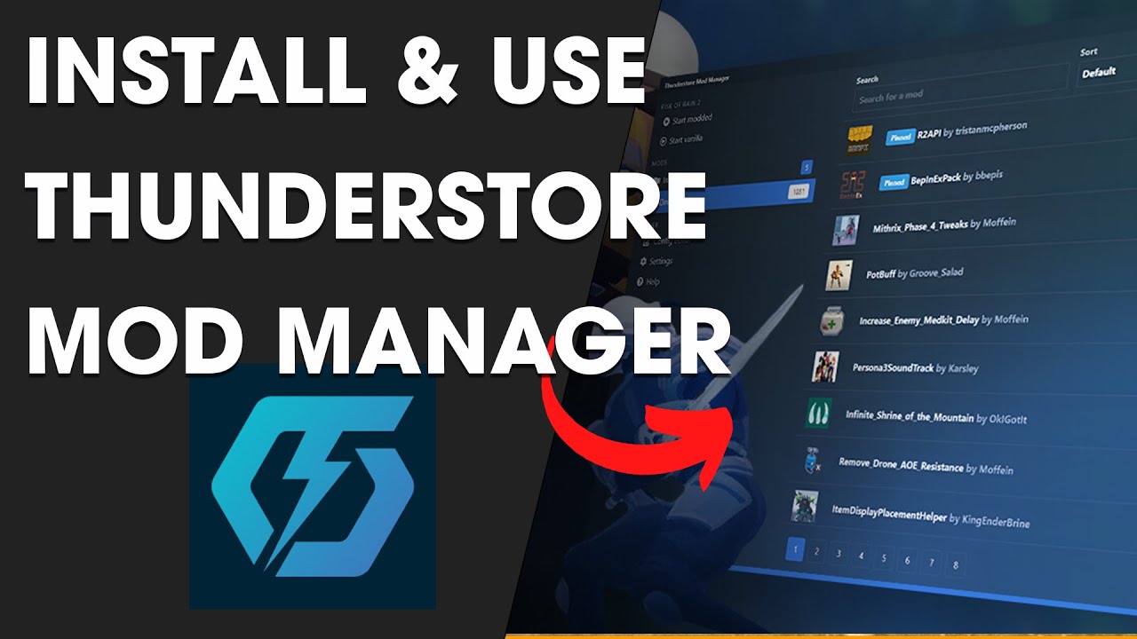 Как установить и использовать Thunderstore Mod Manager (руководство)