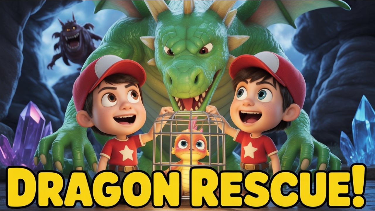 Dragon Valley Rescue | Brave Twins Save Baby Dragon (Part 1)
